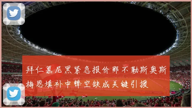 拜仁慕尼黑紧急报价那不勒斯奥斯梅恩填补中锋空缺成关键引援